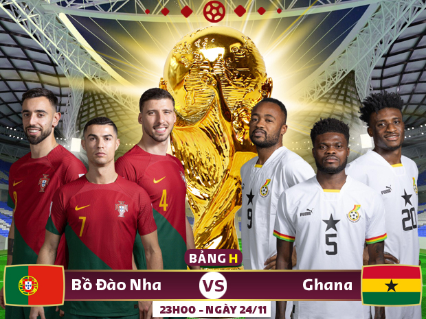 Xem trực tiếp Bồ Đào Nha vs Ghana trên VTV2, VTV Cần Thơ - Ảnh 1.