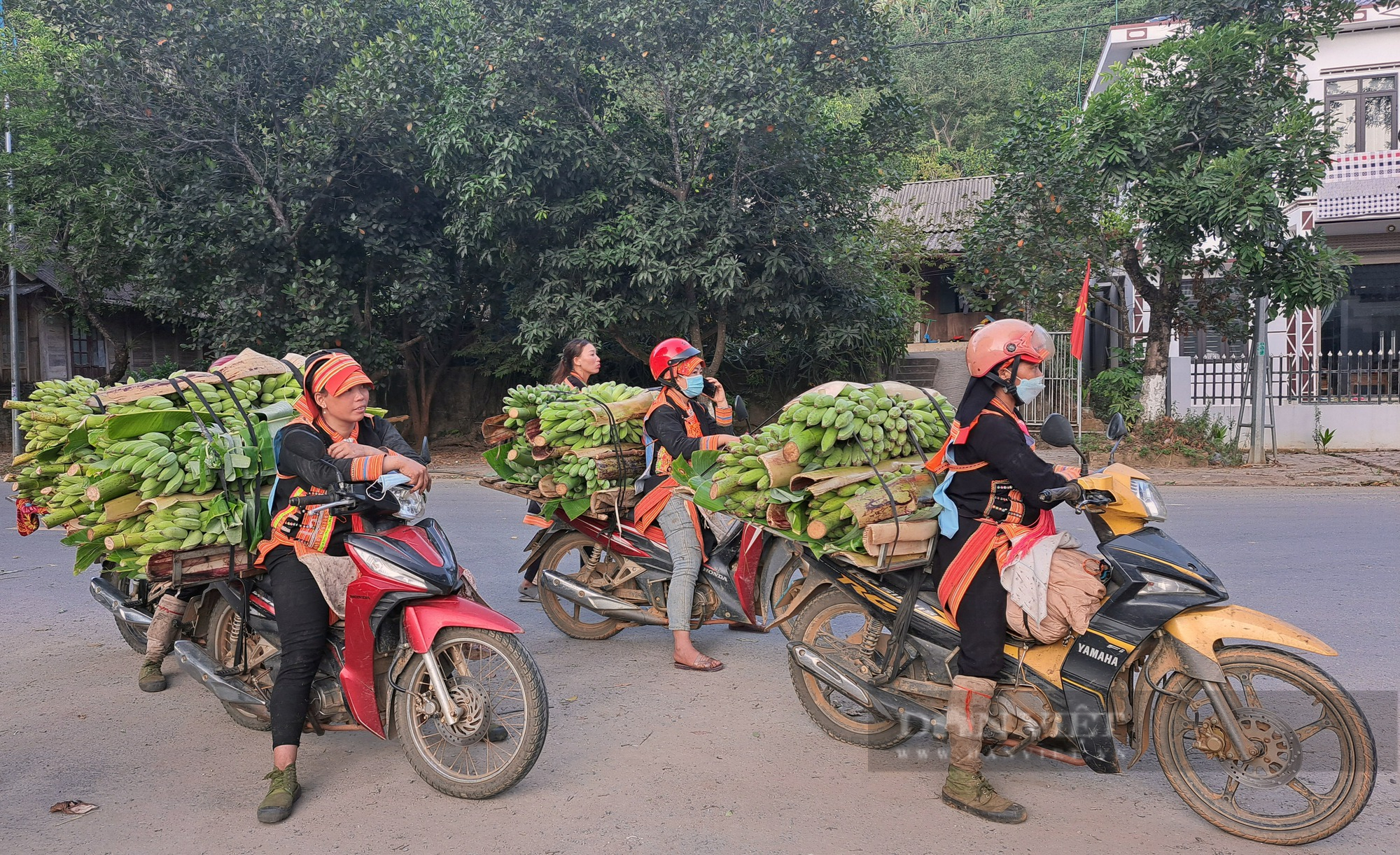 Tấp nập chợ chuối vùng cao Lai Châu - Ảnh 2.