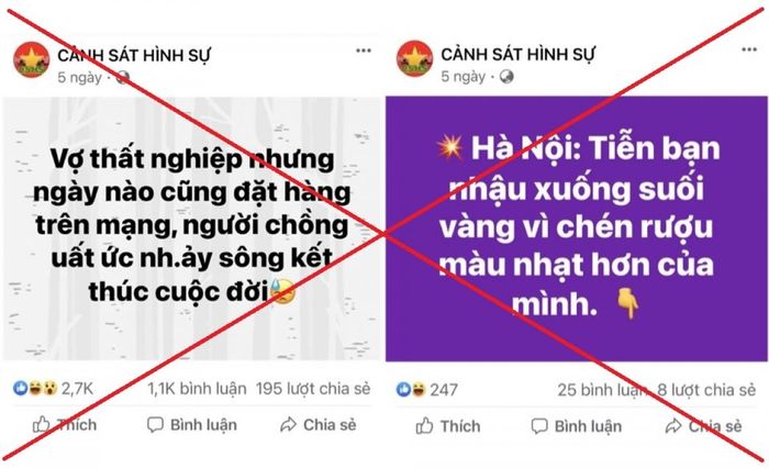 Phát hiện gần 400 fanpage, tài khoản mạng xã hội giả mạo công an - Ảnh 2.