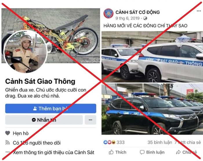 Phát hiện gần 400 fanpage, tài khoản mạng xã hội giả mạo công an - Ảnh 1.