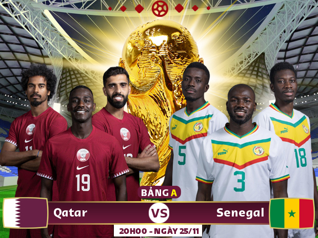 Xem trực tiếp Qatar vs Senegal trên VTV2, VTV Cần Thơ - Ảnh 1.