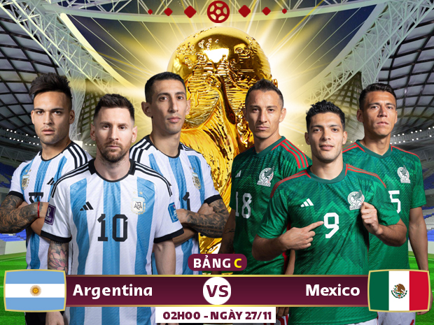 Xem trực tiếp tỷ lệ argentina vs mexico ở đâu?