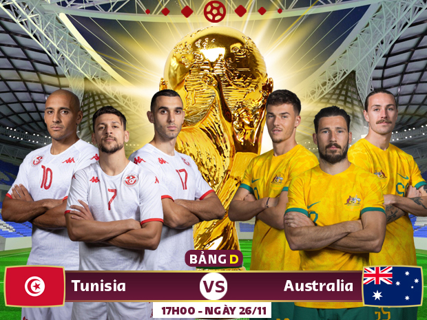 Xem trực tiếp Tunisia vs Australia trên VTV5, VTV Tây Nam Bộ - Ảnh 1.