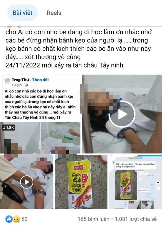 Ghép hình sản phẩm không liên quan vào hình 2 cháu nhỏ nghi bị ngộ độc để gây hiểu lầm? - Ảnh 2.