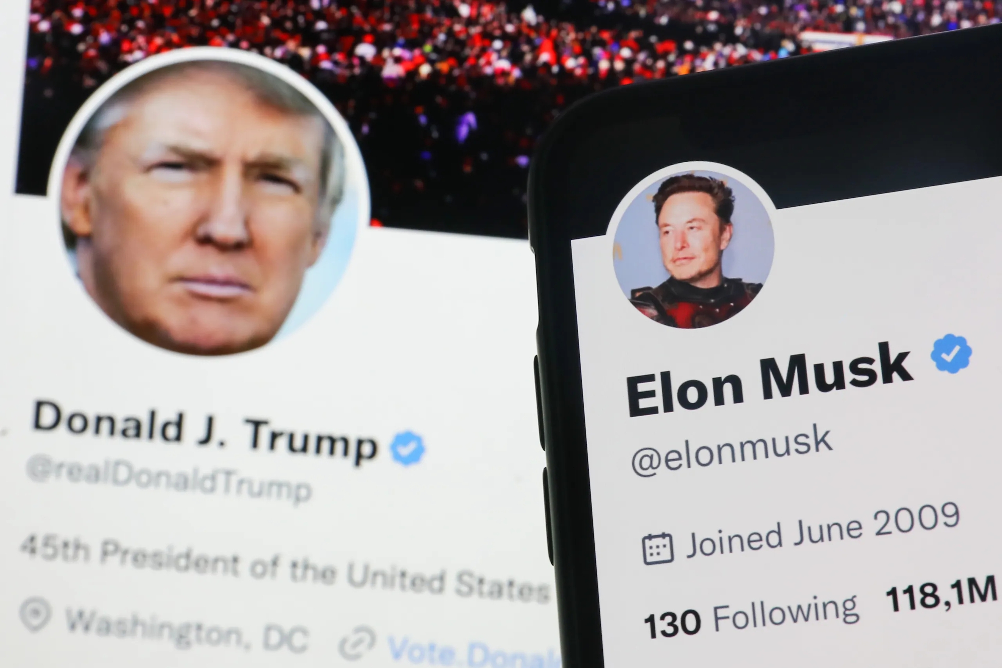 Elon Musk nói lệnh cấm của Twitter đối với Donald Trump sau cuộc tấn công vào Điện Capitol là 'sai lầm nghiêm trọng'. Ảnh: @AFP.