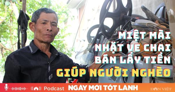 Miệt mài nhặt ve chai bán lấy tiền giúp người nghèo - Ảnh 1.