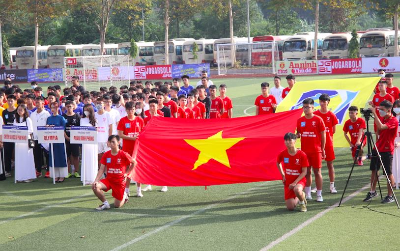 Khai mạc giải bóng đá học sinh THPT Hà Nội - An ninh Thủ đô lần thứ XXI - 2022 Cúp Number 1 Active - Ảnh 2.