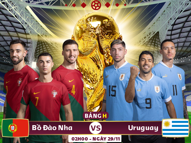 Xem trực tiếp Bồ Đào Nha vs Uruguay trên VTV3, VTV Cần Thơ - Ảnh 1.
