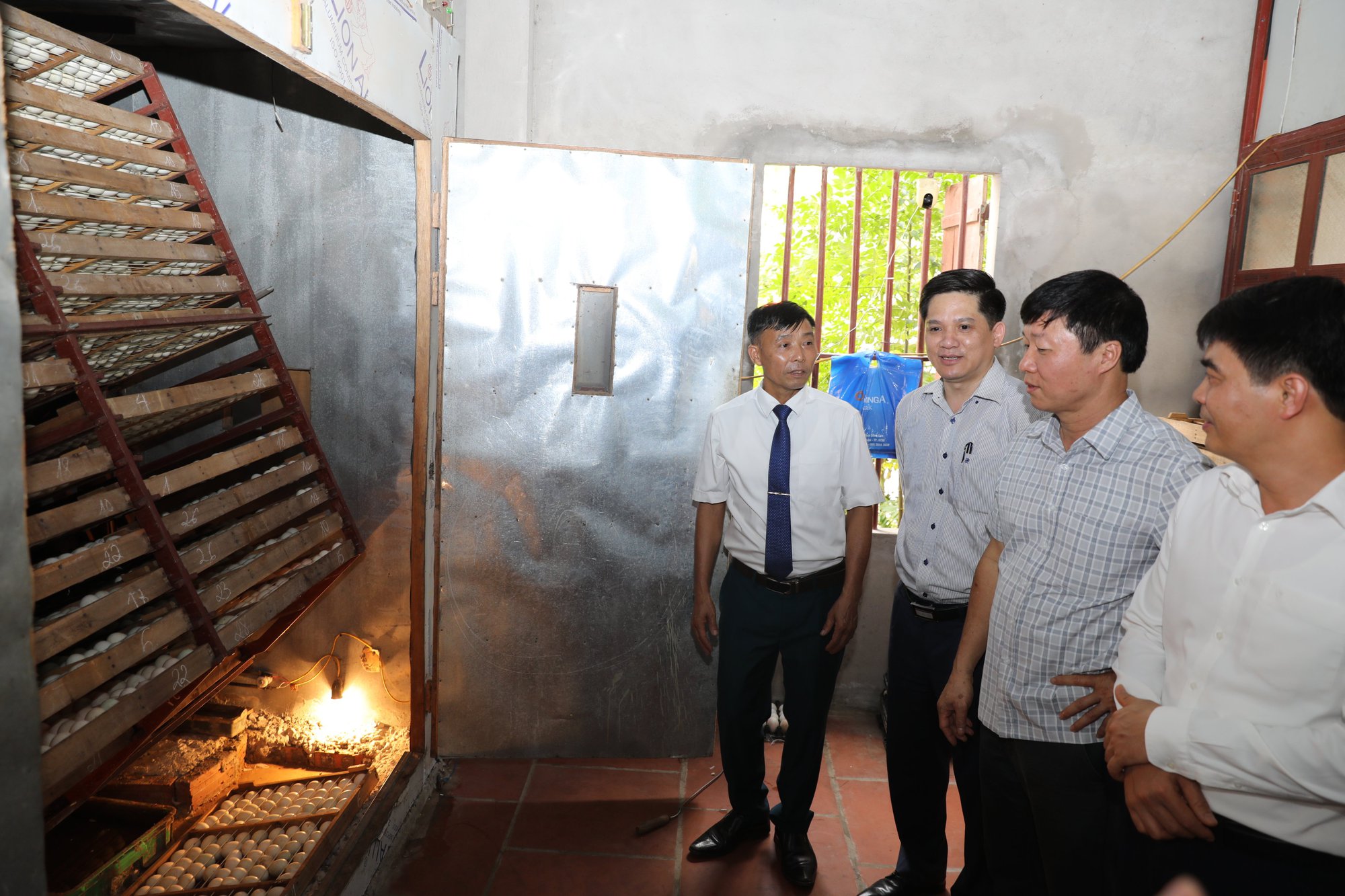 Phó Chủ tịch Thường trực Hội NDVN Phạm Tiến Nam thăm mô hình nuôi vịt của tỷ phú nông dân ở Bắc Giang - Ảnh 3.