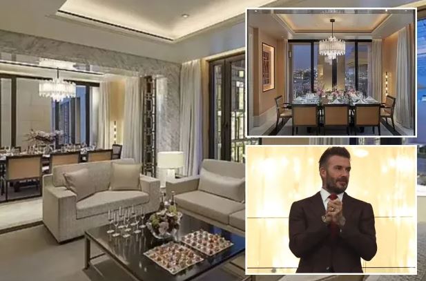 Có gì đặc biệt bên trong căn hộ gần 24.000 USD/đêm của David Beckham ở khách sạn 5 sao tại Qatar? - Ảnh 1.