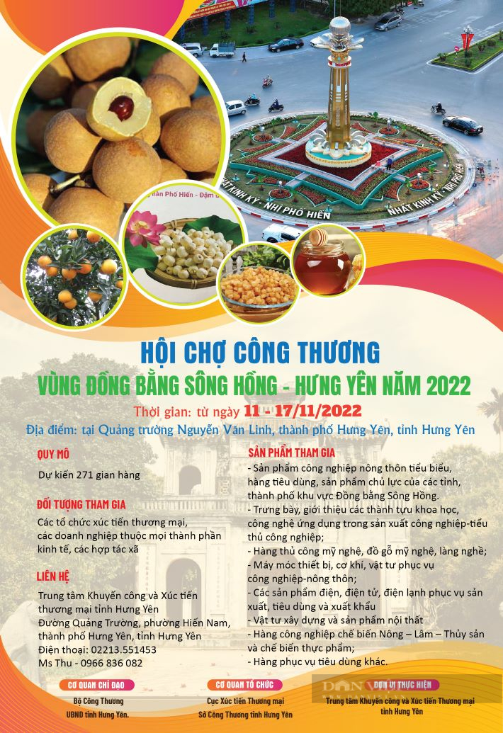 Hưng Yên chuẩn bị kỹ lưỡng trước thềm hội chợ Công Thương vùng Đồng bằng sông Hồng năm 2022 - Ảnh 1.