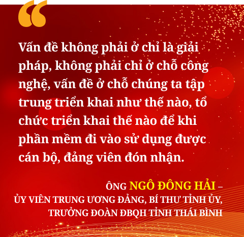 Sổ tay đảng viên điện tử bài 4: Bí thư Thái Bình Ngô Đông Hải: Tăng sự gắn bó hữu cơ trong tổ chức Đảng - Ảnh 2.