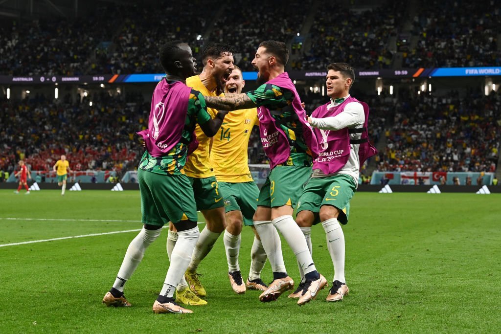 BXH bảng D World Cup 2022: Đả bại Đan Mạch, Australia thẳng tiến vào vòng 1/8 - Ảnh 1.