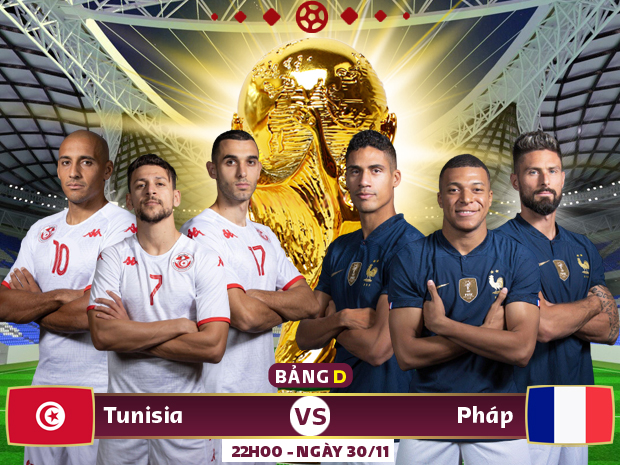 Xem trực tiếp Tunisia vs Pháp trên VTV2 - Ảnh 1.