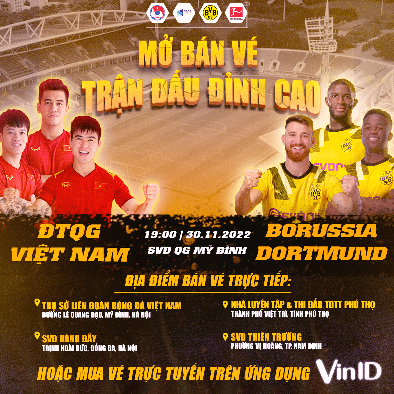 Thông tin mới nhất về vé xem trận đấu giữa ĐT Việt Nam và Dortmund - Ảnh 1.