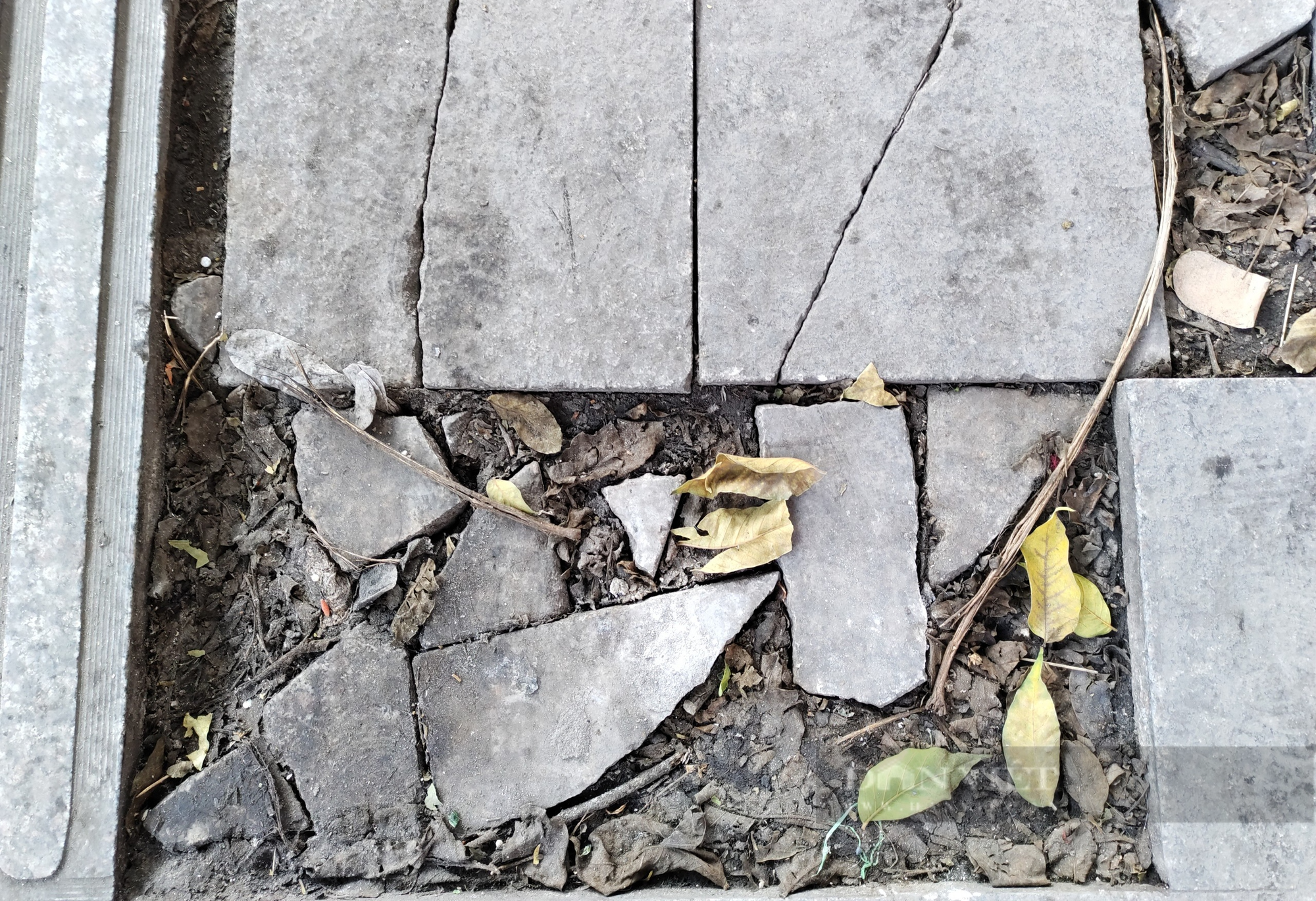 Đá tự nhiên có độ bền 70 năm vỡ nát trên con phố kiểu mẫu ở Hà Nội - Ảnh 3.