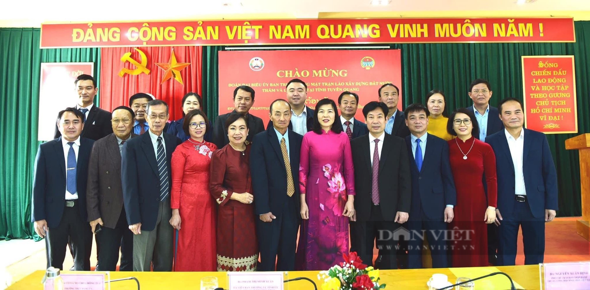 Hội Nông dân tỉnh Tuyên Quang làm việc với Đoàn công tác của Ủy ban Trung ương Mặt trận Lào Xây dựng đất nước - Ảnh 2.