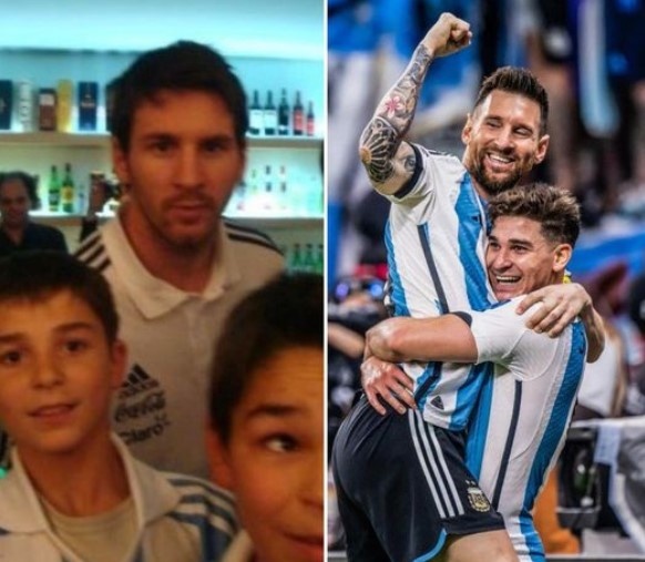 Alvarez như sống trong mơ, cùng thần tượng Messi tỏa sáng rực rỡ - Ảnh 1.