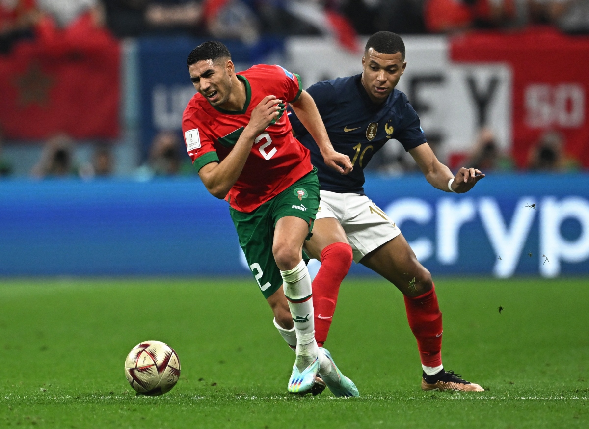 Maroc thua Pháp, HLV Regragui có phản ứng bất ngờ - Ảnh 1.