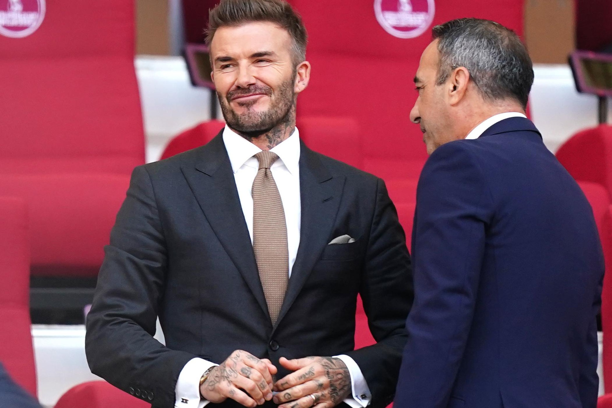 Beckham có hình nhưng mất tiếng ở Qatar - Ảnh 3.