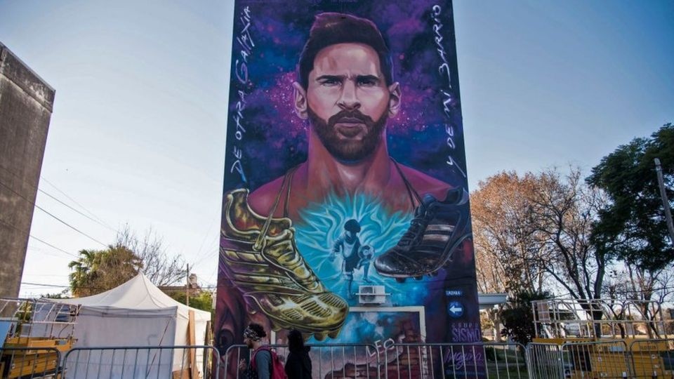 Những bức tranh tường độc đáo về Messi trên khắp thế giới - Ảnh 4.