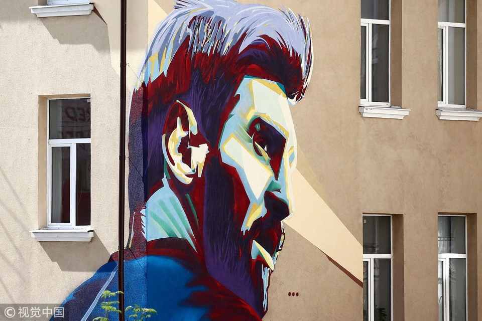 Những bức tranh tường độc đáo về Messi trên khắp thế giới - Ảnh 9.
