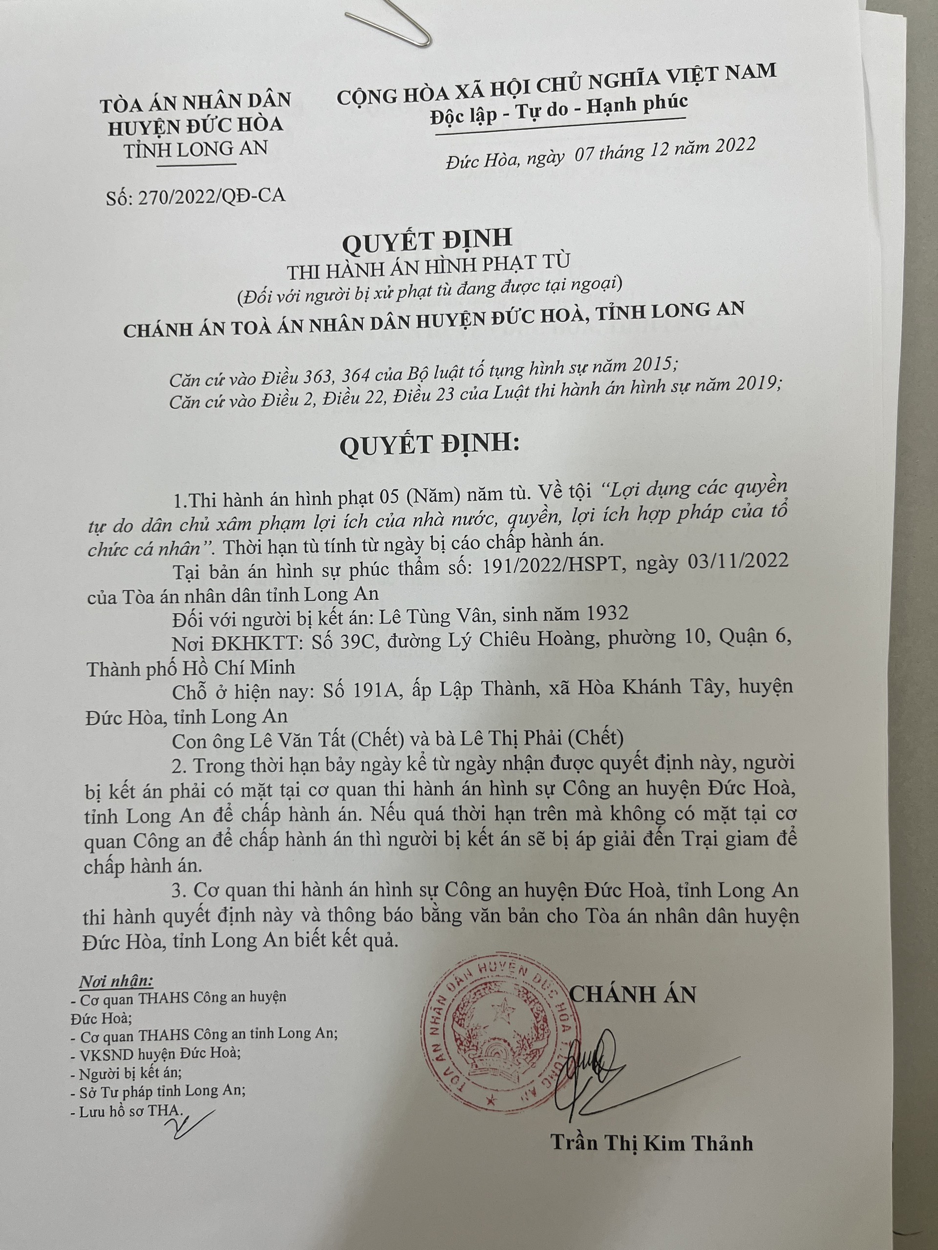 Ông Lê Tùng Vân trong vụ Tịnh thất bồng lai nộp đơn xin hoãn thi hành án tù - Ảnh 3.