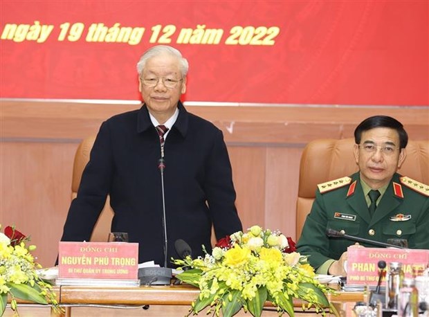 Tổng Bí thư Nguyễn Phú Trọng: Quyết liệt điều chỉnh lực lượng quân đội tinh, gọn, mạnh - Ảnh 3.