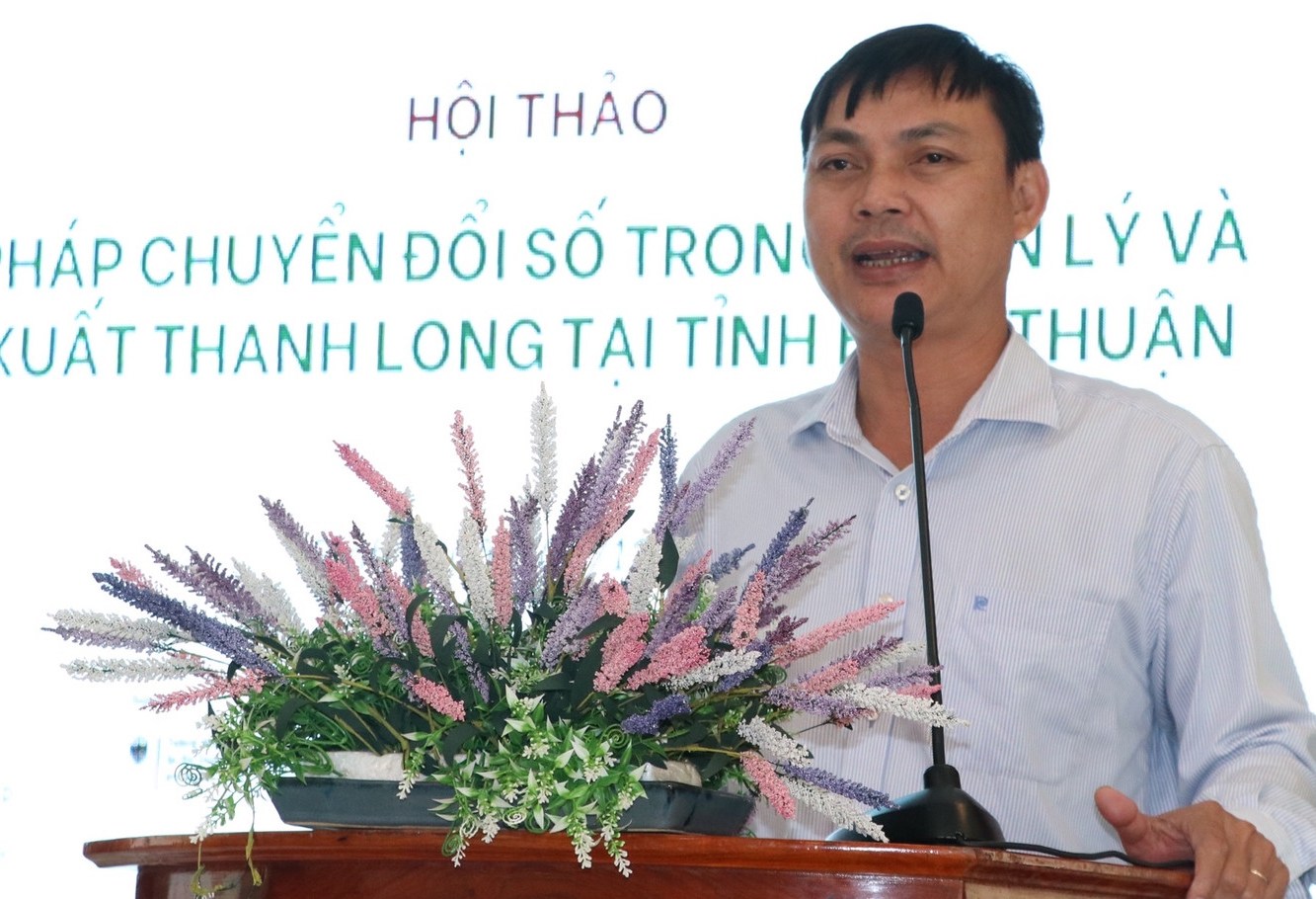 Áp dụng chuyển đổi số trong quản lý và sản xuất thanh long ở Bình Thuận - Ảnh 2.