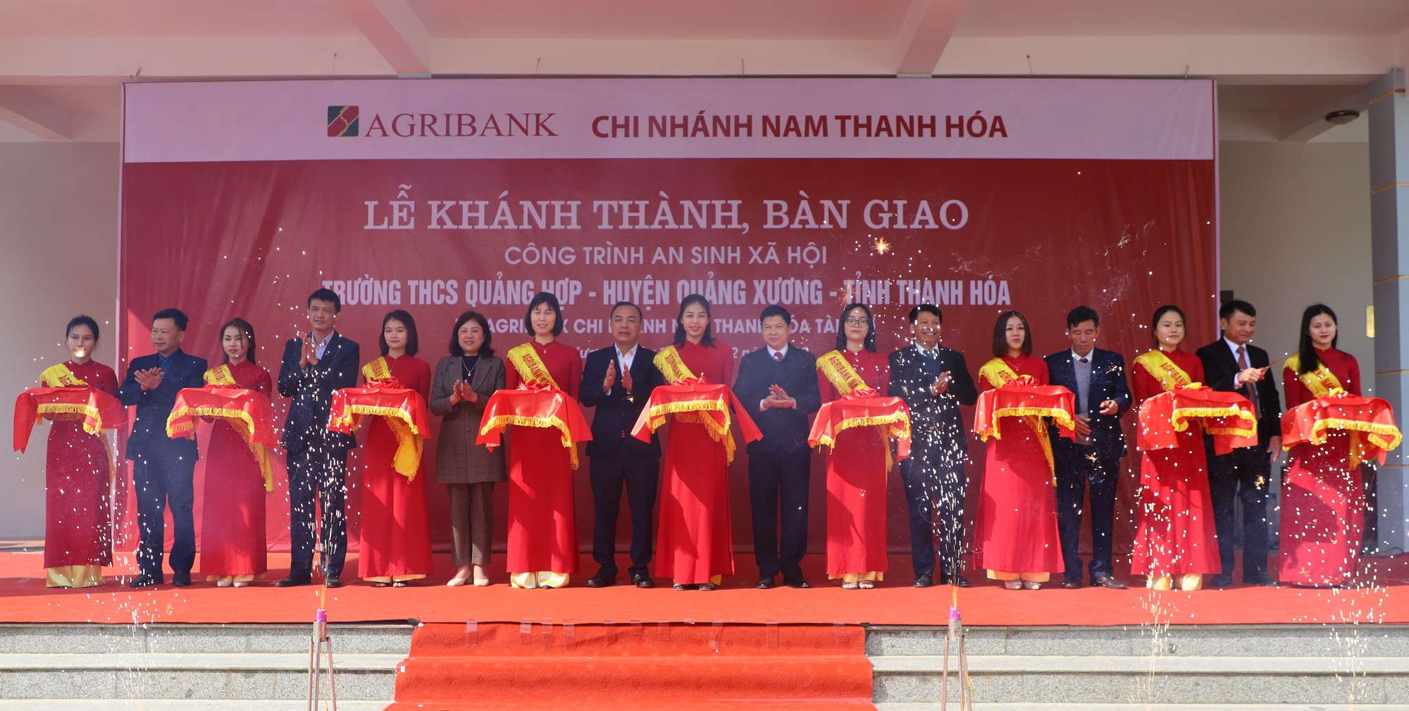 Agribank tài trợ 100% kinh phí xây dựng trường THCS Quảng Hợp, Quảng Xương, Thanh Hóa - Ảnh 3.