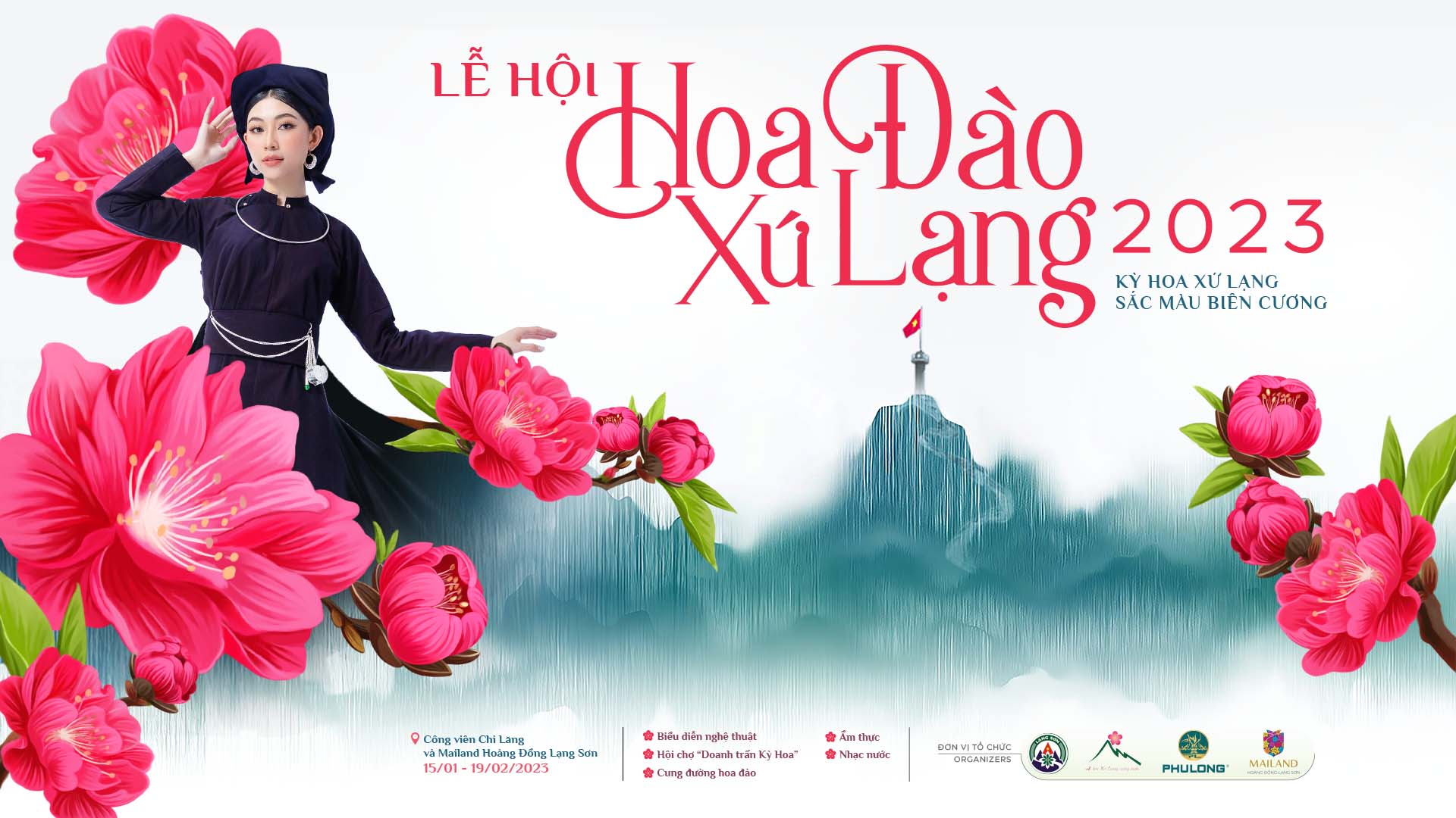 Lễ hội Hoa Đào Lạng Sơn 2023 - Kỳ hoa xứ Lạng, sắc màu biên cương - Ảnh 1.