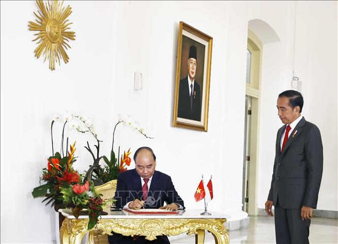 Tổng thống Indonesia đón Chủ tịch nước Nguyễn Xuân Phúc thăm cấp nhà nước - Ảnh 6.
