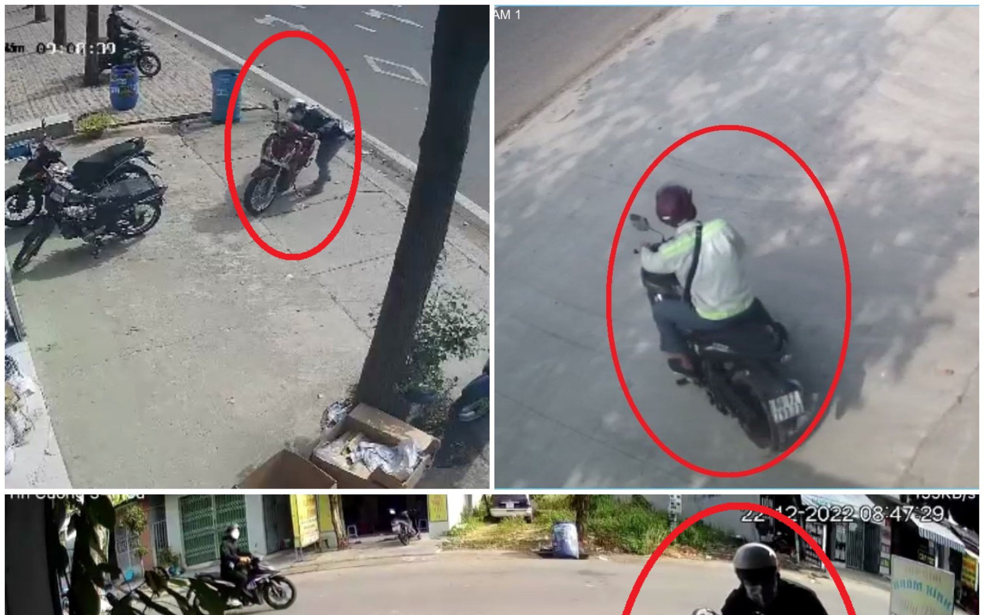 Bình Dương: 2 đối tượng trộm 4 xe máy, xịt hơi cay vào cảnh sát