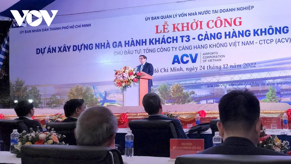 Thủ tướng phát lệnh khởi công xây dựng Nhà ga T3 sân bay Tân Sơn Nhất - Ảnh 1.