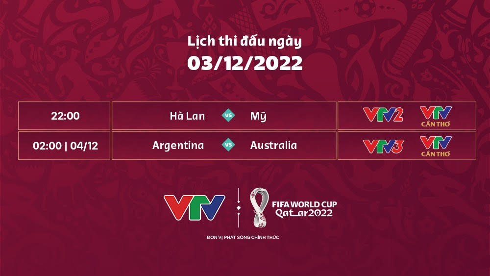Lịch phát sóng trực tiếp World Cup 2022 trên VTV hôm nay (3/12) - Ảnh 1.