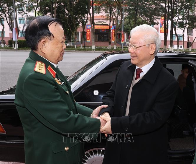 Tổng Bí thư Nguyễn Phú Trọng dự khai mạc Đại hội Hội Cựu chiến binh Việt Nam lần thứ VII - Ảnh 1.