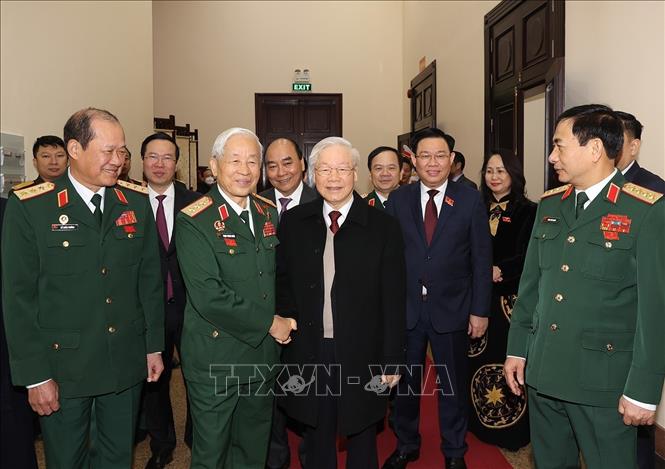 Tổng Bí thư Nguyễn Phú Trọng dự khai mạc Đại hội Hội Cựu chiến binh Việt Nam lần thứ VII - Ảnh 5.