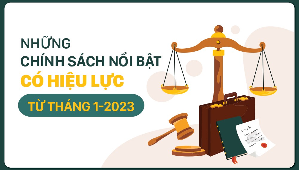 Những chính sách nổi bật có hiệu lực từ tháng 1-2023 - Ảnh 2.