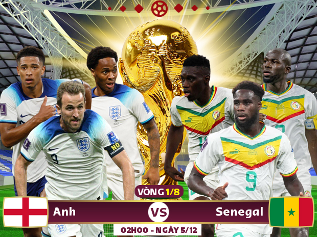 Xem trực tiếp Anh vs Senegal trên VTV3, VTV Cần Thơ - Ảnh 1.