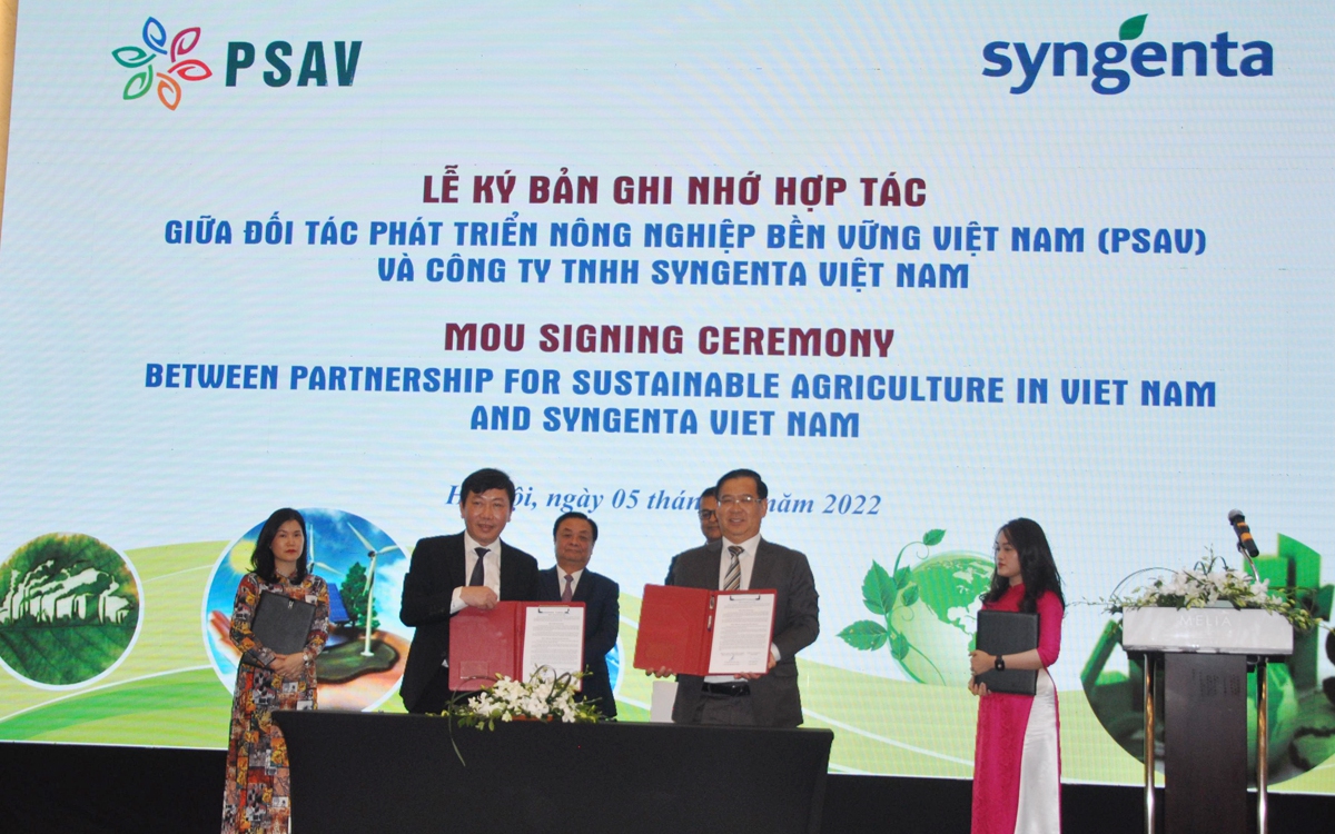 Syngenta ký kết với PSAV về hợp tác công tư thúc đẩy phát triển nông nghiệp bền vững