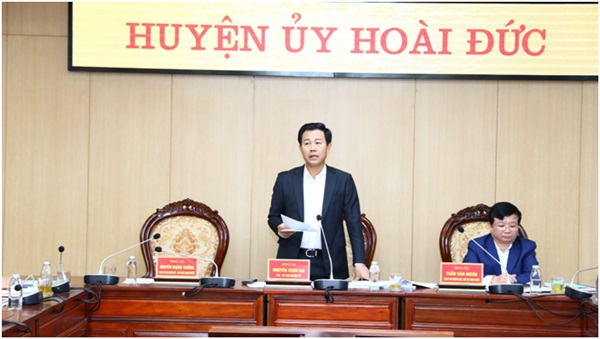 Hoài Đức phấn đấu đến năm 2025 hoàn thành các tiêu chí xây dựng huyện thành quận - Ảnh 1.