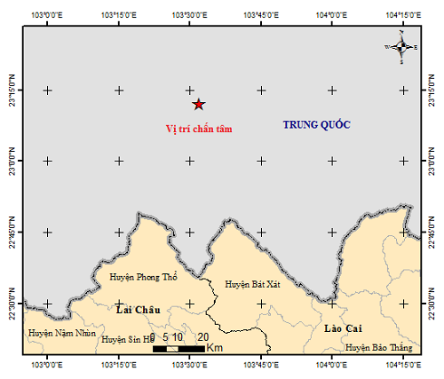 Bất ngờ xảy ra động đất ở Trung Quốc, chỉ cách huyện Bát Xát của tỉnh Lào Cai 46km - Ảnh 1.