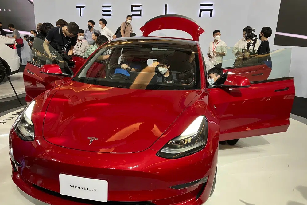 Tesla ra mắt tại Thái Lan, cạnh tranh với xe điện Trung Quốc. Ảnh: @AFP.