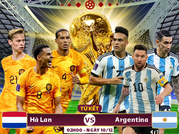 Xem trực tiếp Hà Lan vs Argentina trên VTV3, VTV Cần Thơ - Ảnh 1.