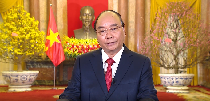 TRỰC TIẾP: Chủ tịch nước Nguyễn Xuân Phúc gửi lời chúc Tết Nhâm Dần 2022 - Ảnh 1.