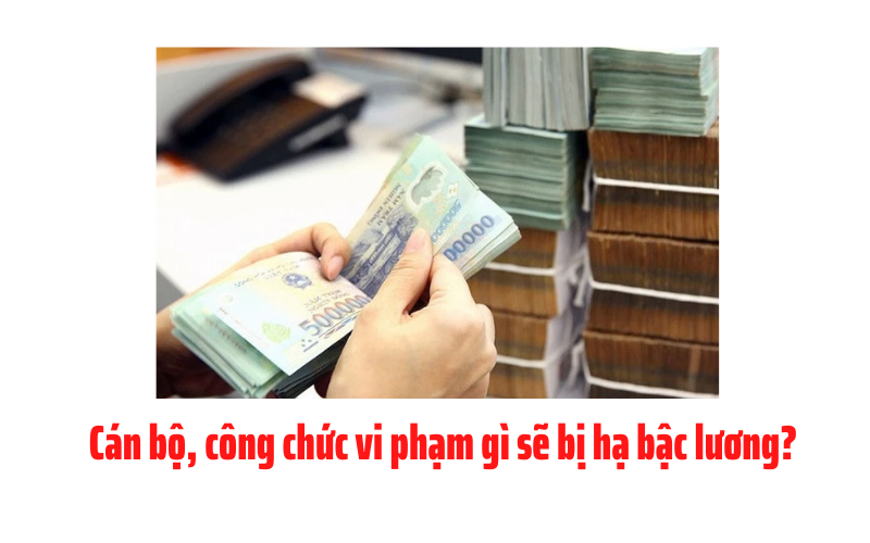 Cán bộ, công chức vi phạm gì sẽ bị hạ bậc lương?