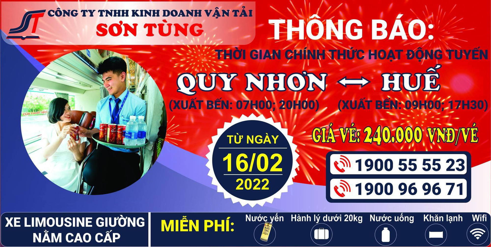 Nhà xe lớn nhất tuyến Quy Nhơn – Đà Nẵng lần đầu tiên mở tuyến đến Huế - Ảnh 1.