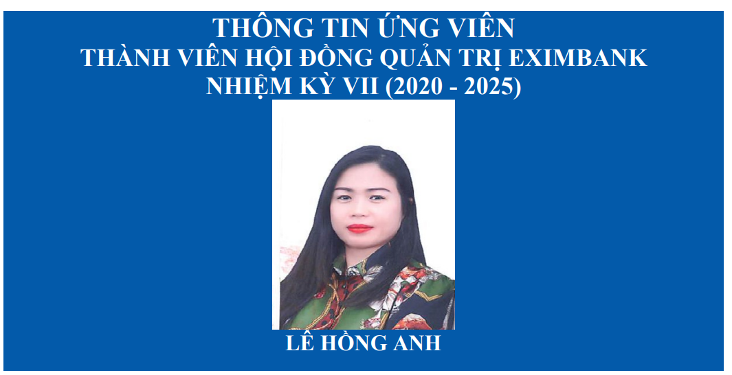 Lộ diện hồ sơ 'khủng' của dàn nhân sự dự kiến ngồi ghế lãnh đạo Eximbank - Ảnh 2.