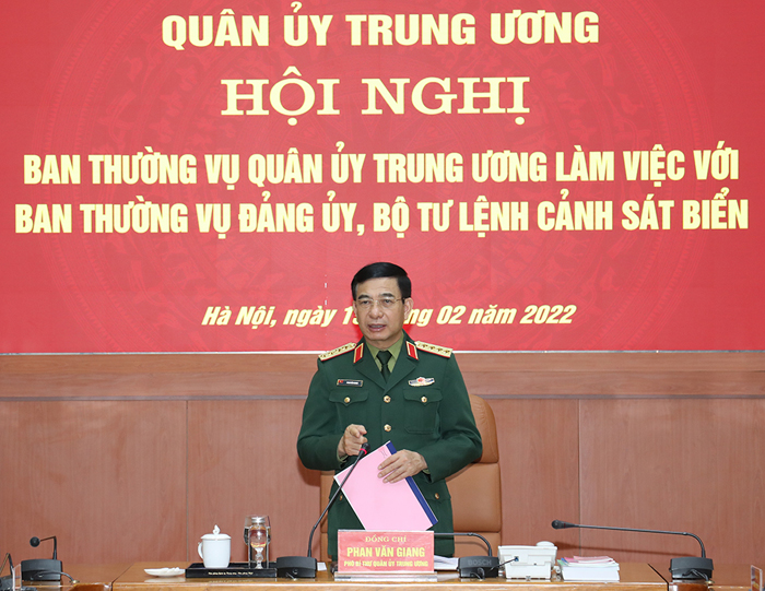 Đại tướng Phan Văn Giang yêu cầu lực lượng Cảnh sát biển duy trì nghiêm kỷ luật, kỷ cương - Ảnh 1.