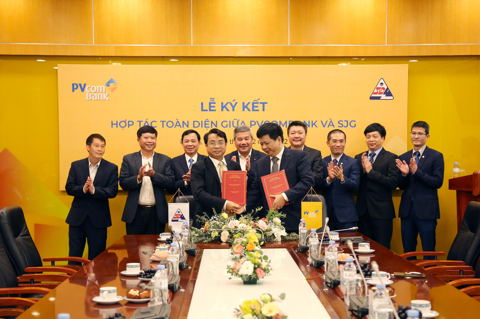 PVcomBank và Tổng Công ty Sông Đà ký thỏa thuận hợp tác toàn diện - Ảnh 1.